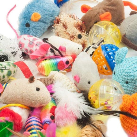 Fashion's Talk Mouse Cat Toys Mixed Bag 27 Assorted Mice Toy for Cats Kitten Cat - Picture 3 of 6